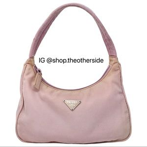 Prada Vintage Mini Tessuto Bag in Baby Pink